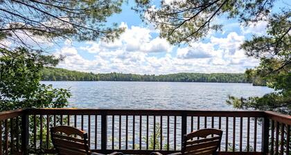 Rustic Fawn | Fireplace, AC, Lake Access w/ Dock, Dogs OK w/ fee