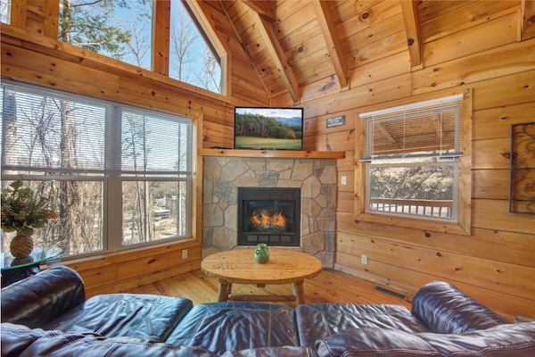 The Vinson's cozy living area