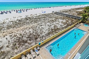 A heated pool