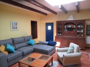 Smart TV, fireplace, computer monitors