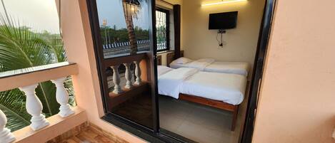 Standard Double or Twin Room, Balcony, Hill View | Terrace/patio