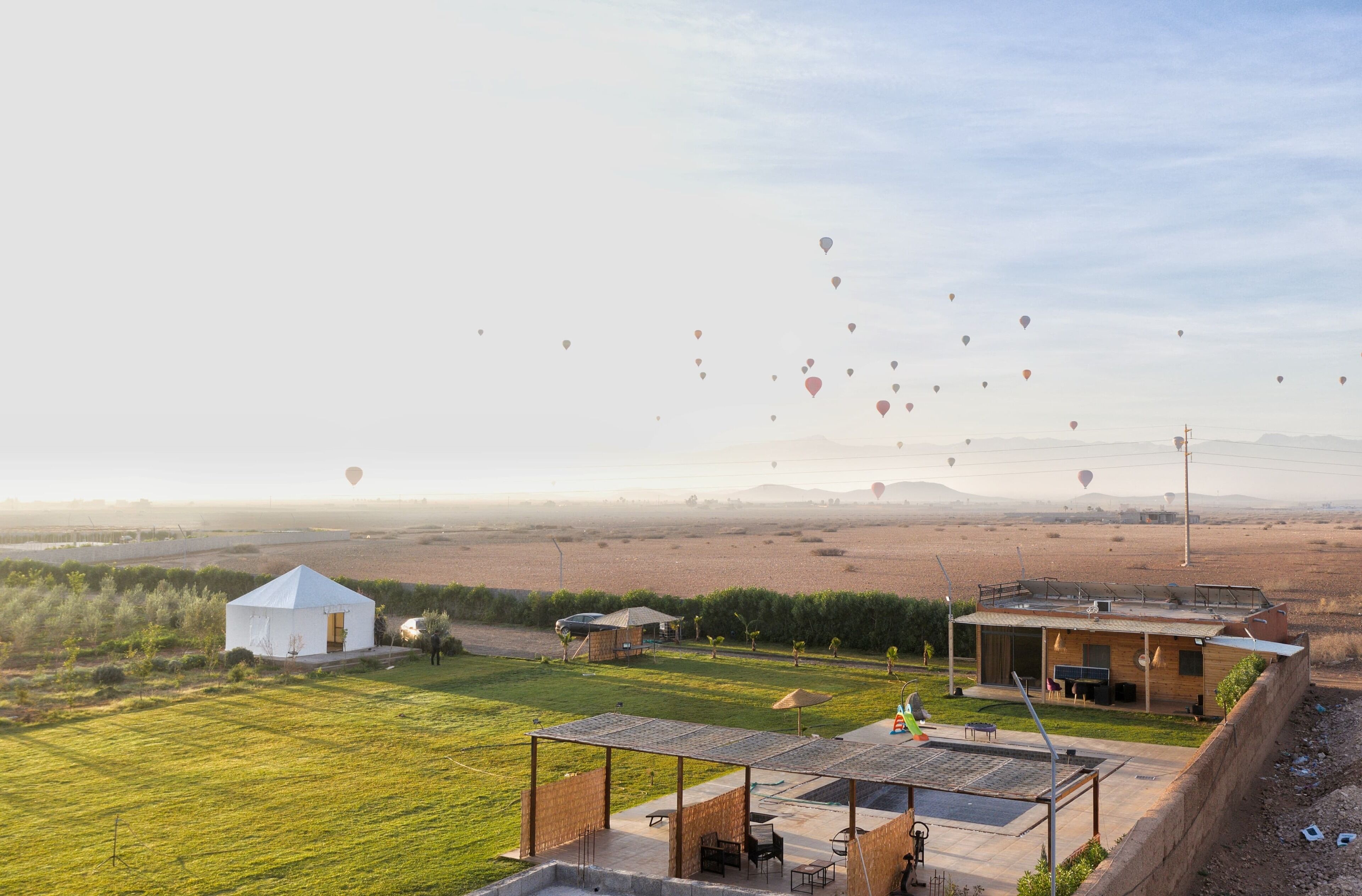 Overnatningsstedets område