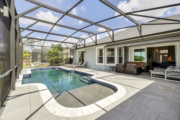 A heated pool