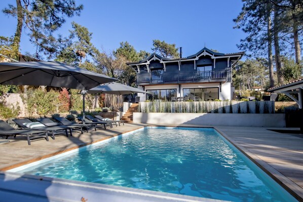 A heated pool