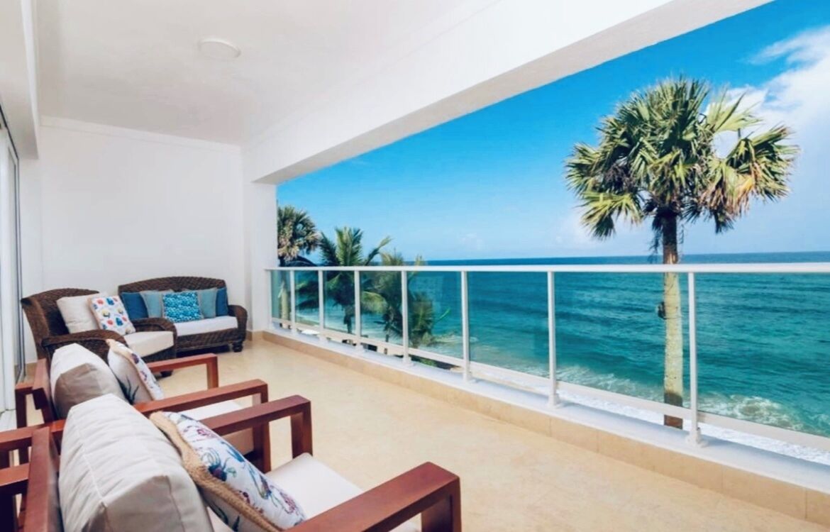 Cobertura executiva, sacada, vista para o oceano | Terraço/pátio