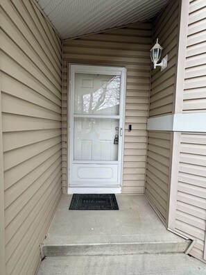 Exterior detail - Stay heavenly. Stay cozy. Stay with us in Airdrie. (Airdrie)