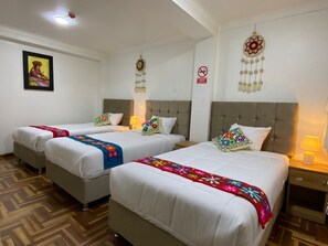 Economy driepersoonskamer, 3 eenpersoonsbedden | Gratis wifi, beddengoed
