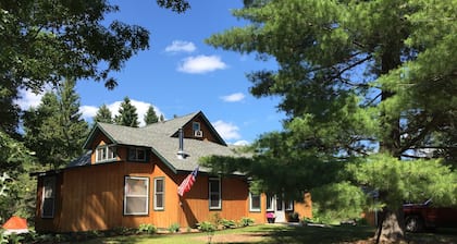 4-bedroom north woods, pet friendly cabin with WiFi, great room and fire place.