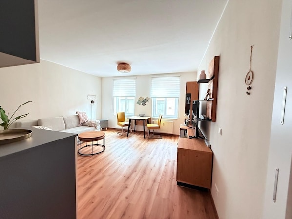 Living area - Guest apartment Stadtoase Usedom No. 2 (49 Usedom)