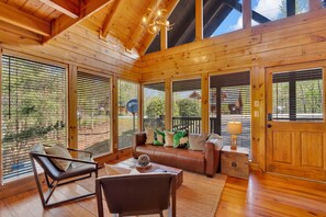 Smart TV, fireplace, table football