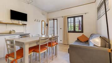 Televisión y chimenea