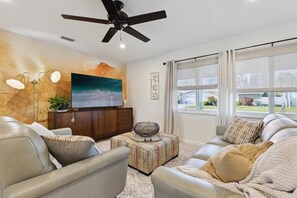 Smart-tv en een kantoor