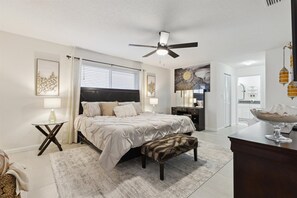 4 slaapkamers, een strijkplank/strijkijzer, gratis wifi, beddengoed