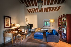 TV, fireplace, table tennis, books - Charming Villa with Private Pool immersed in the greenery of Chianti (Panzano In Chianti)