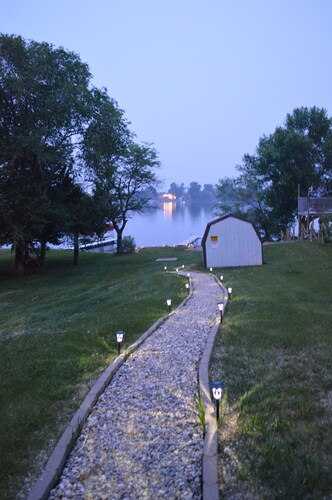 Recreational and Relaxing Retreat at Mina Lake.  Private lake lot & 2 acre yard.