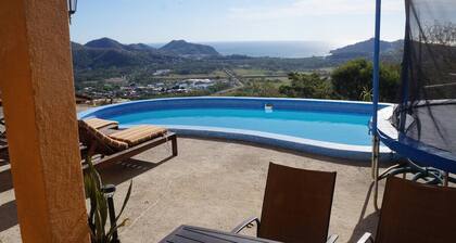 Sky Studio with best view of San Juan del Sur with WiFi, AC, Hot Water