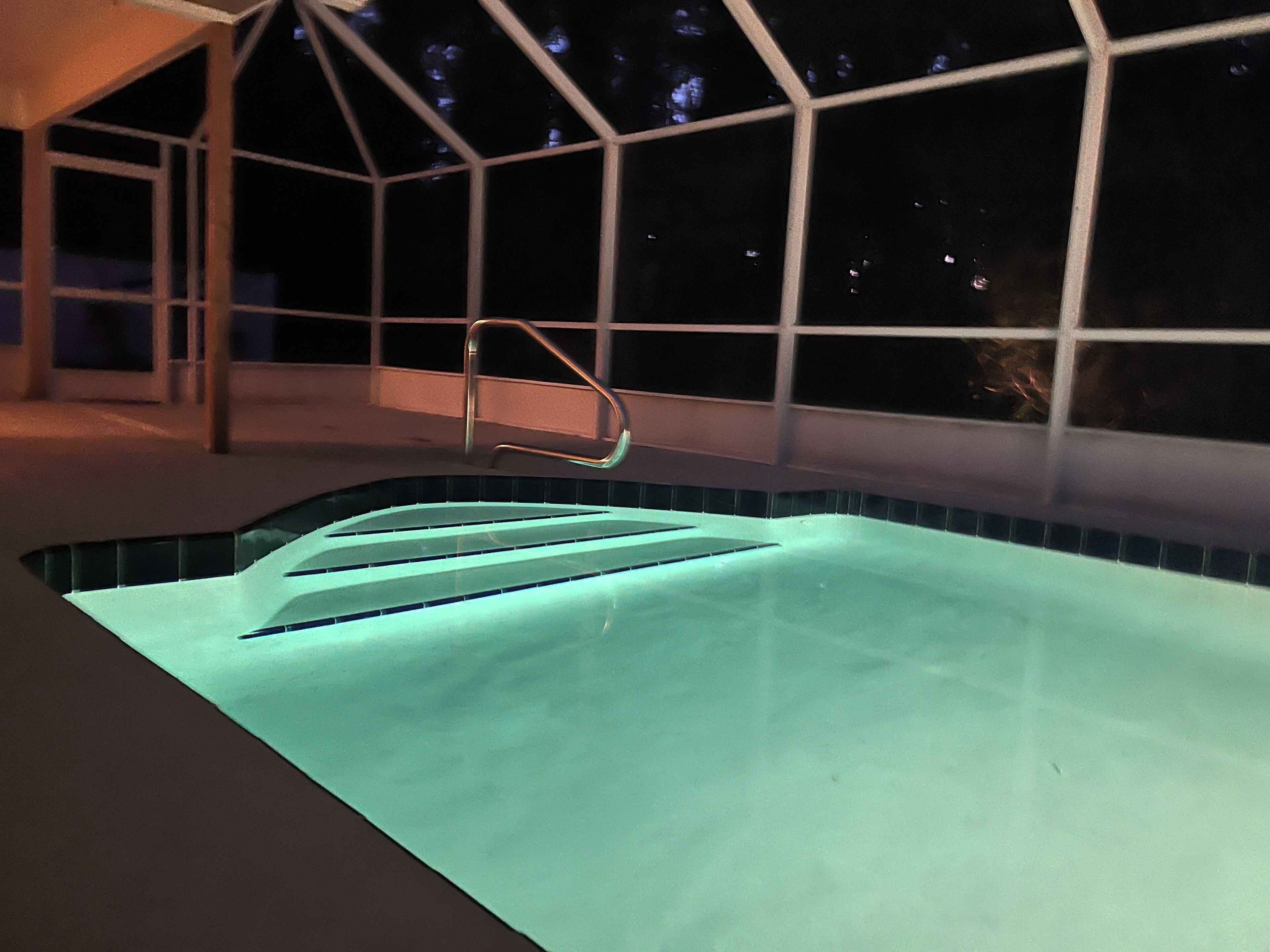 Piscine extérieure, piscine chauffée