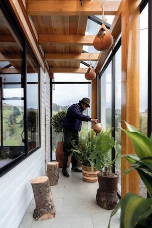 Interior. Warmi Modern Luxury House with Mountain View