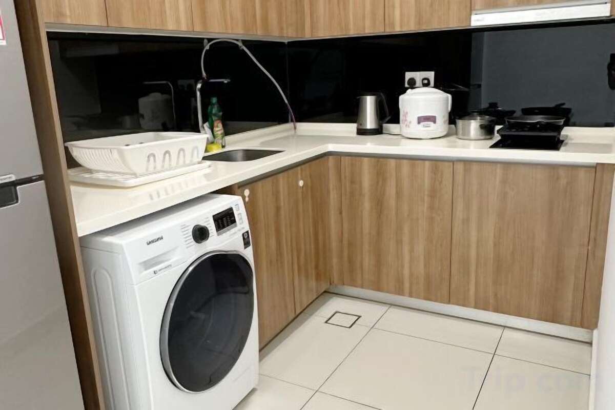 Bếp riêng | Tủ lạnh, lò vi sóng, bếp nấu, máy rửa bát 