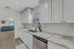 Fridge, microwave, oven, stovetop - Charming Lake Worth Beach Pool Home –Heated Pool, Walk to DT, 1 M to Beach! (Lake Worth Beach)