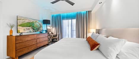 Desk, iron/ironing board, travel cot, free WiFi