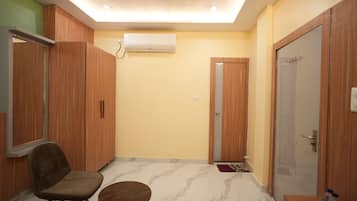 Executive Double Room | Laptop workspace, blackout drapes, iron/ironing board, free WiFi