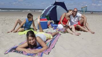 Vlak bij het strand
