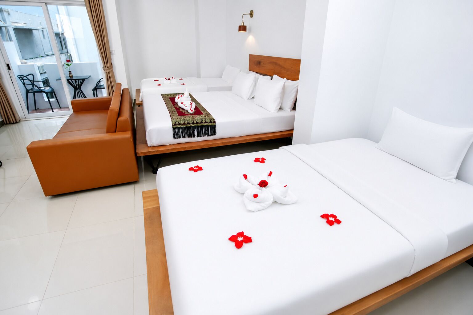 Family Triple Room, City View | Premium bedding, in-room safe, soundproofing, WiFi (free)