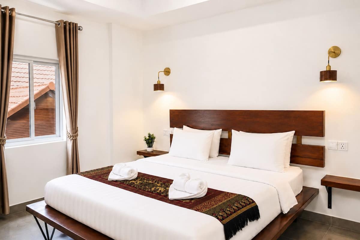Superior Double Room | Premium bedding, in-room safe, soundproofing, WiFi (free)