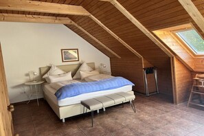 2 soverom, strykejern/-brett, reiseseng for barn og wi-fi (inkludert)