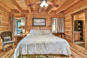 Cabaña Signature, 3 habitaciones, bañera de hidromasaje | 3 dormitorios, decoración individual, mobiliario individual