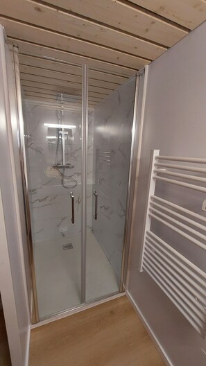 Shower, toilet paper