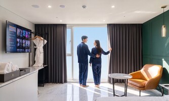 Kamar Deluks, 1 Tempat Tidur King | Kedap suara, Wi-Fi gratis, dan seprai linen