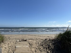 Na praia
