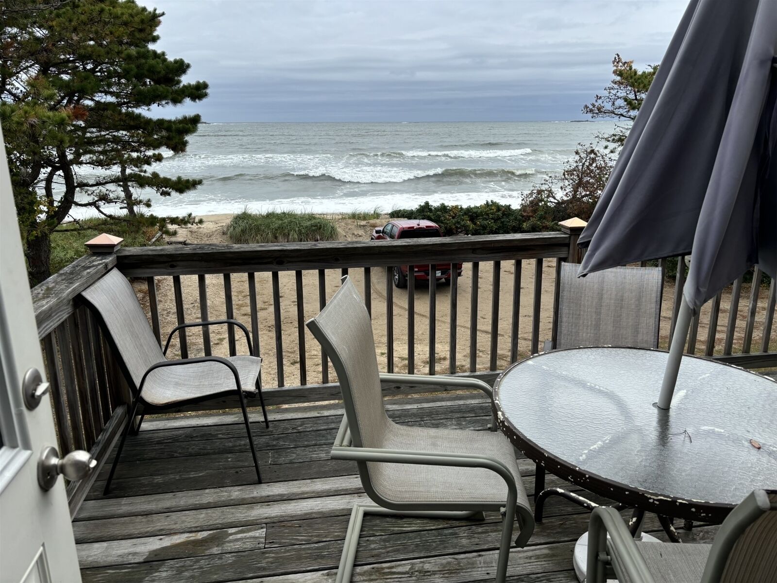 屋外ダイニングエリア