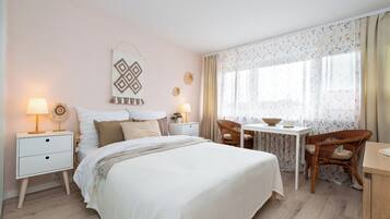 Departamento Confort, vista a la ciudad | 1 habitación, decoración personalizada y muebles diferentes