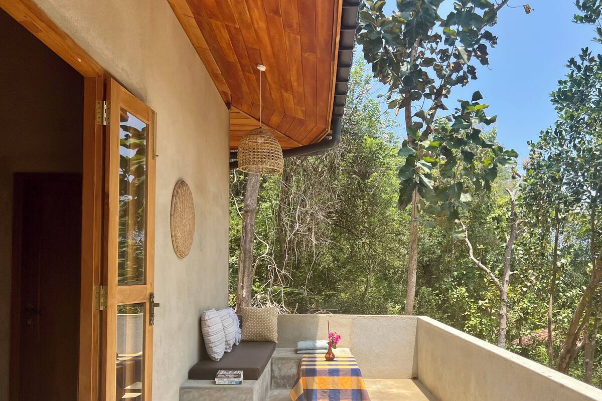 Villa – deluxe, 2 soverom, kjøkken, hageutsikt | Terrasse/patio