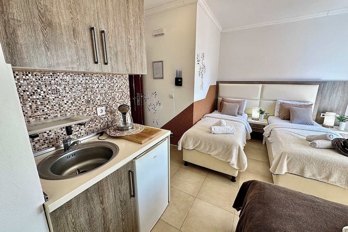 Chambre Quadruple Familiale, terrasse, vue mer | Wi-Fi gratuit