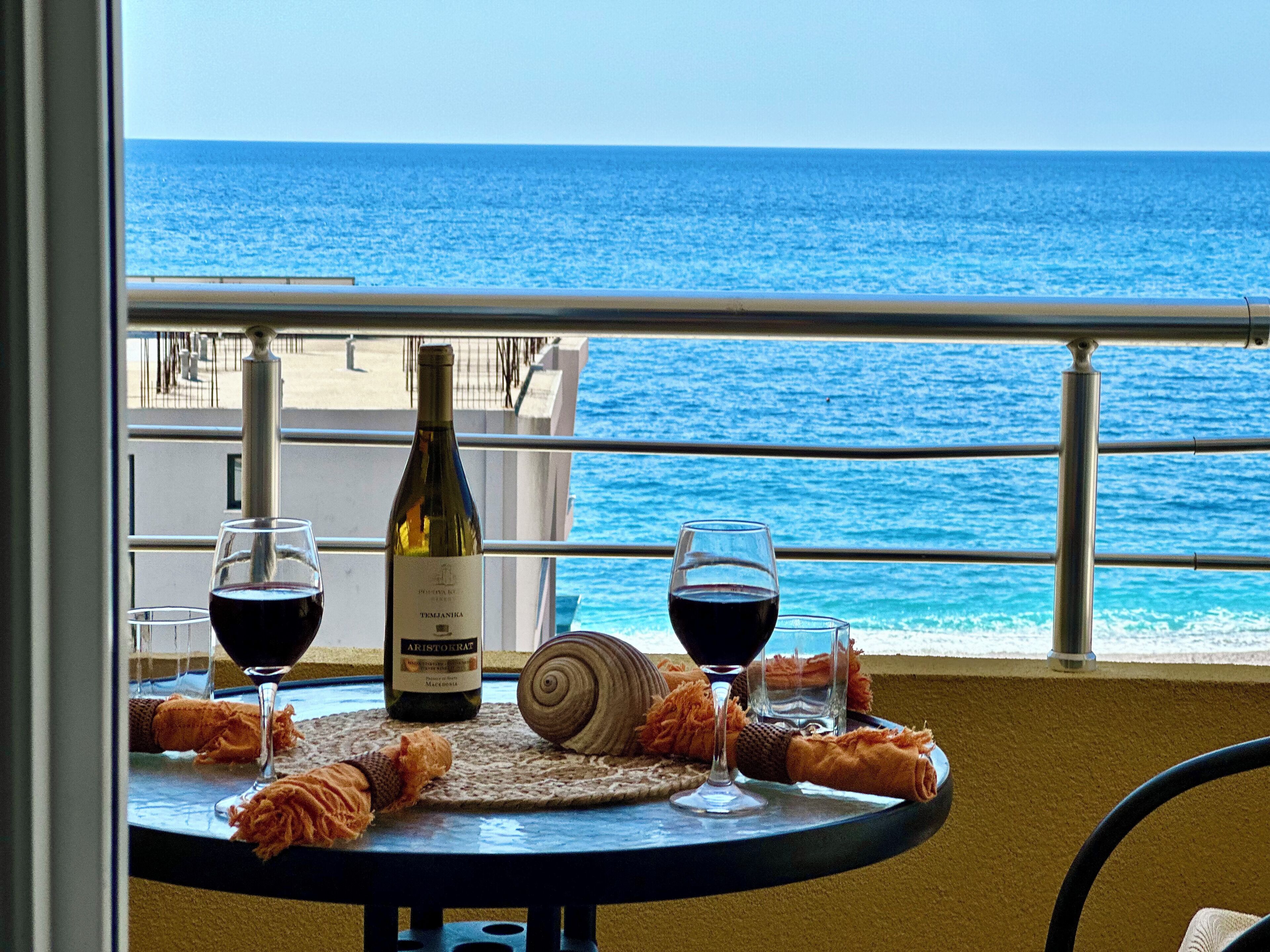 Chambre Quadruple Familiale, terrasse, vue mer | Balcon