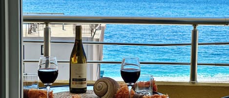 Chambre Quadruple Familiale, terrasse, vue mer | Balcon