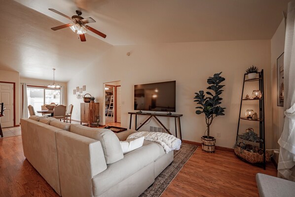 Smart-tv en een kantoor