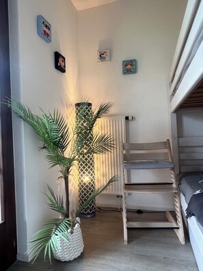 1 bedroom, iron/ironing board, travel crib, WiFi