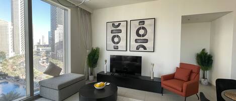 Family Apart Daire, Balkon, Şehir Manzaralı | Oturma alanı