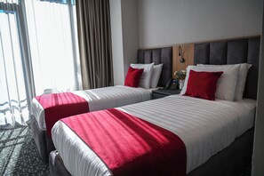 Standard Twin Room, Balcony, City View | In-room safe, desk, laptop workspace, blackout drapes - Landmark Hotel (Batumi)