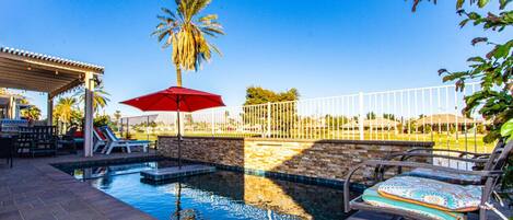 Una piscina climatizada