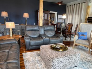 Signature Condo, 2 Bedrooms, Pool View | Living room - Coastal Retreat Near Pleasure Pier & Beach (Galveston)