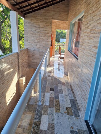 Property grounds. Furnished studio apartment in Araruama