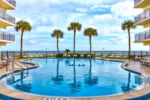 Outdoor pool, a heated pool - Paradise Found! Oceanfront Bliss - New Listing! (Ormond Beach)