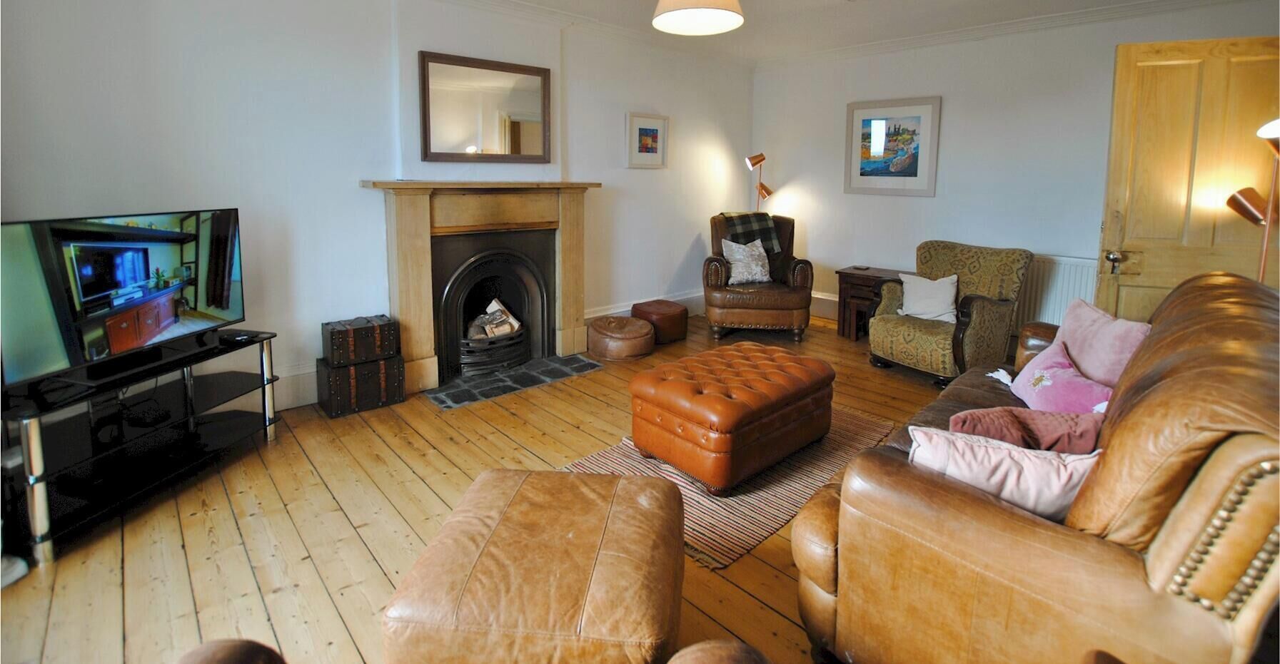 The lounge is characterful and homely