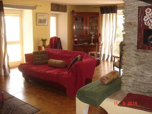 TV, books, stereo